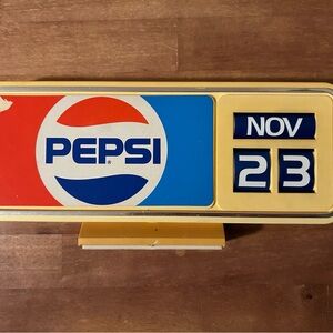 Pepsi Vintage Calendar Sign